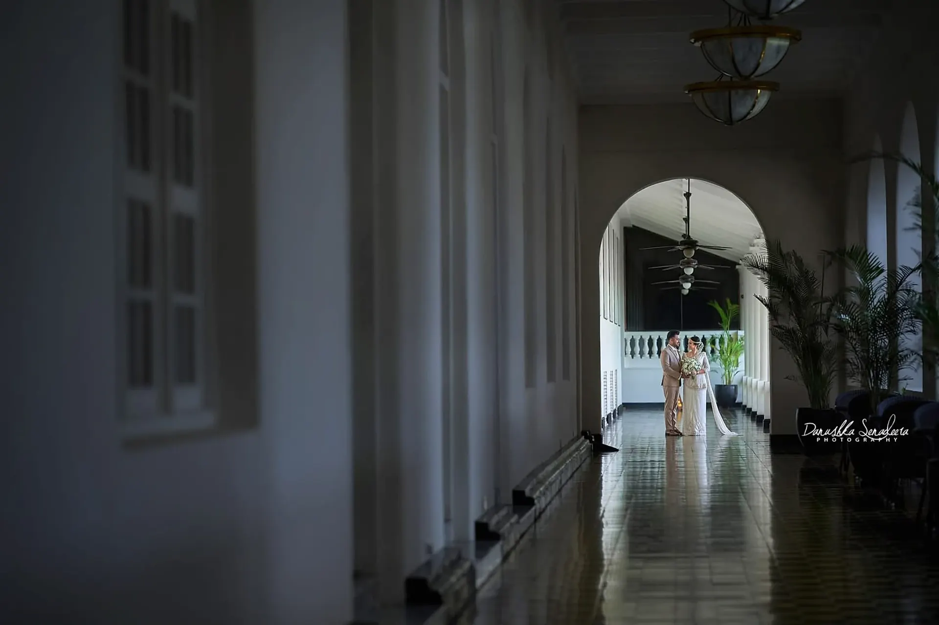 Colonial Corridor Walk at Heritage Hotel, Colombo, Sri Lanka