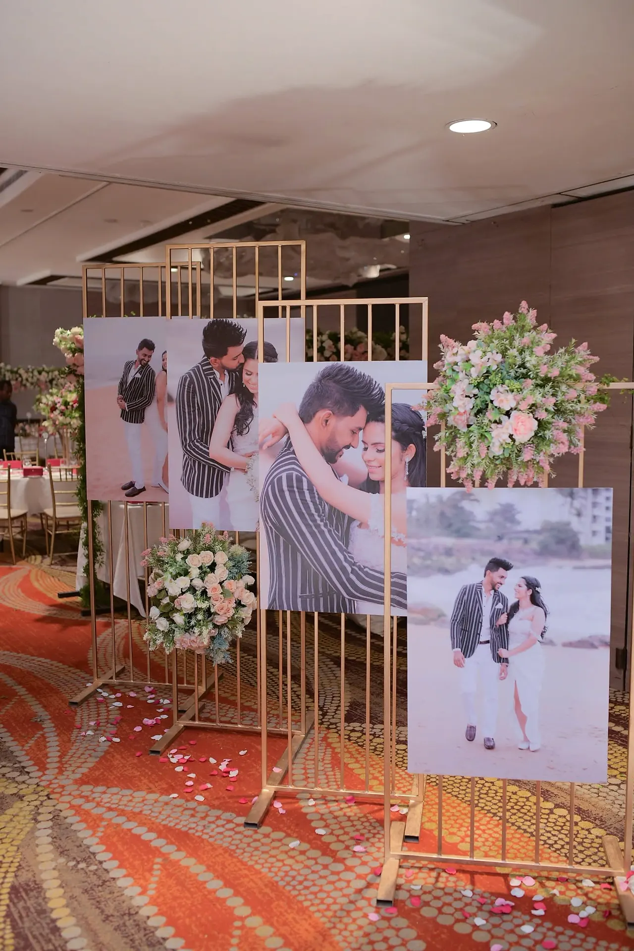 Engagement Photo Display Wall at Grand Ballroom, Colombo, Sri Lanka