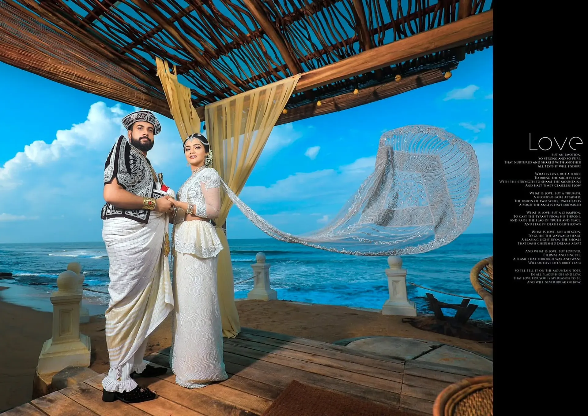 Oceanview Love Story at Coastal Cabana, Sri Lanka, Sri Lanka