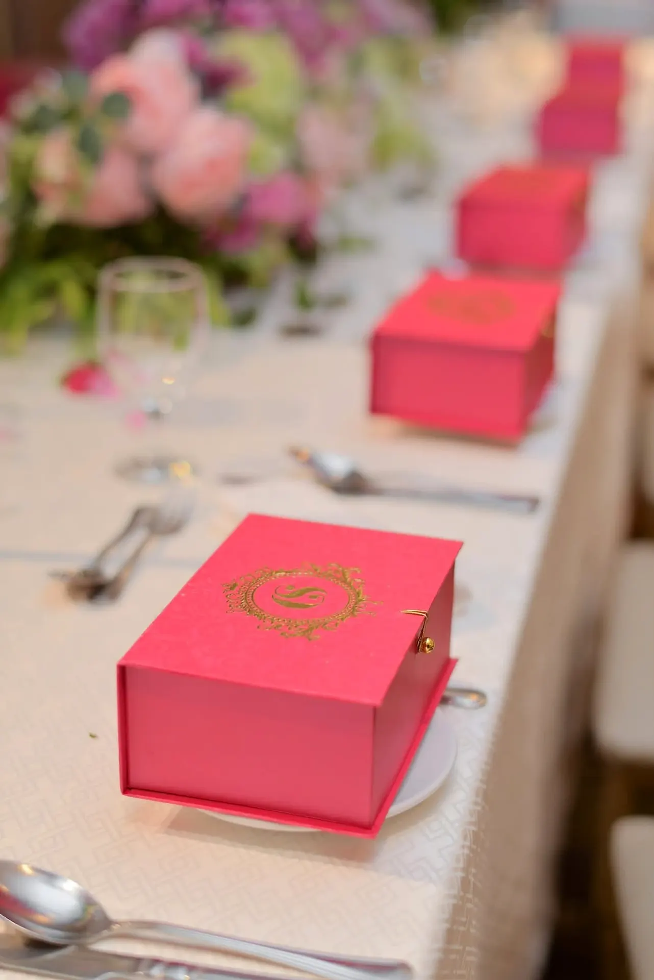 Personalized Favor Box Detail at Grand Ballroom, Colombo, Sri Lanka