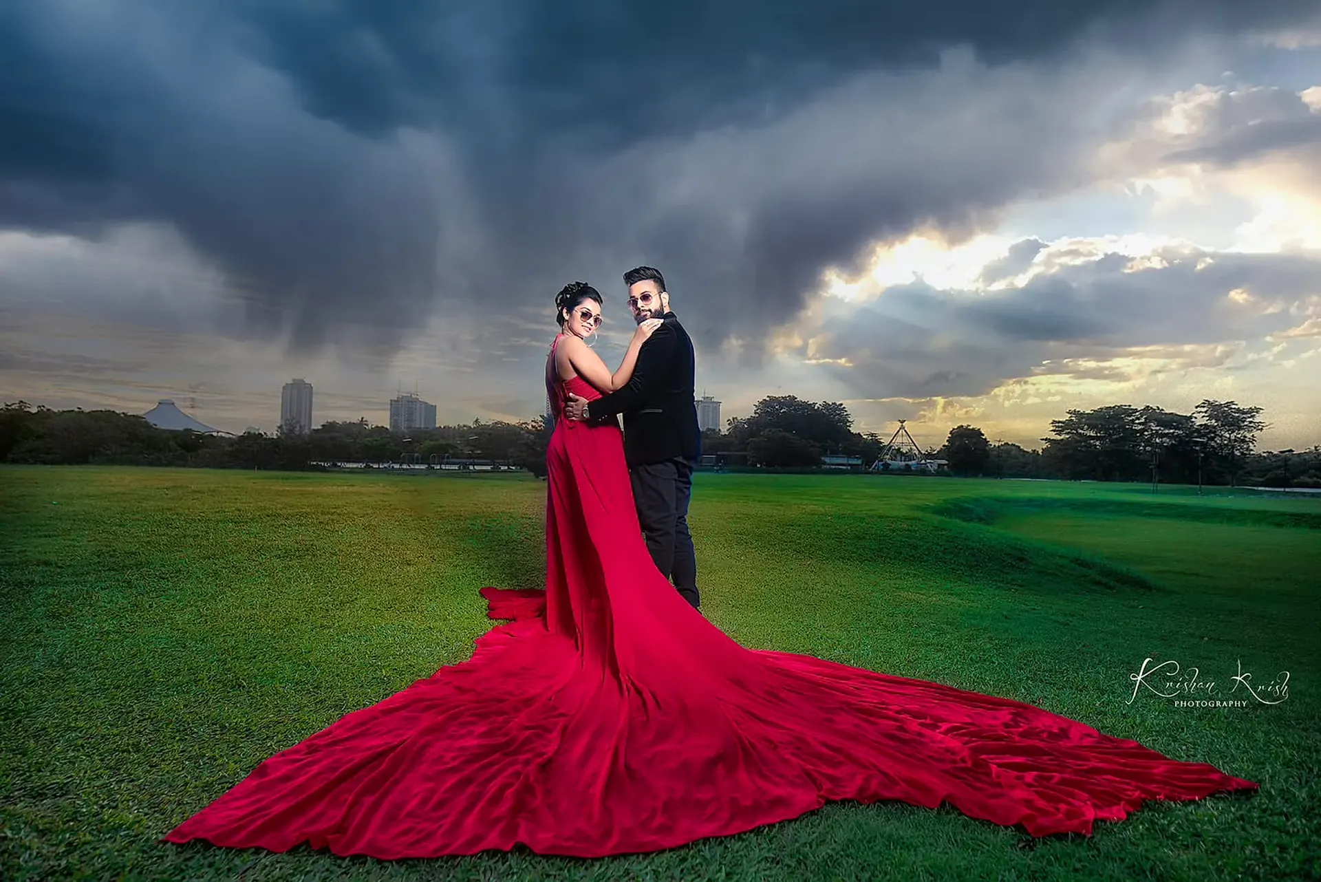 Storm-Light Editorial Portrait at Diyatha Uyana, Colombo, Sri Lanka