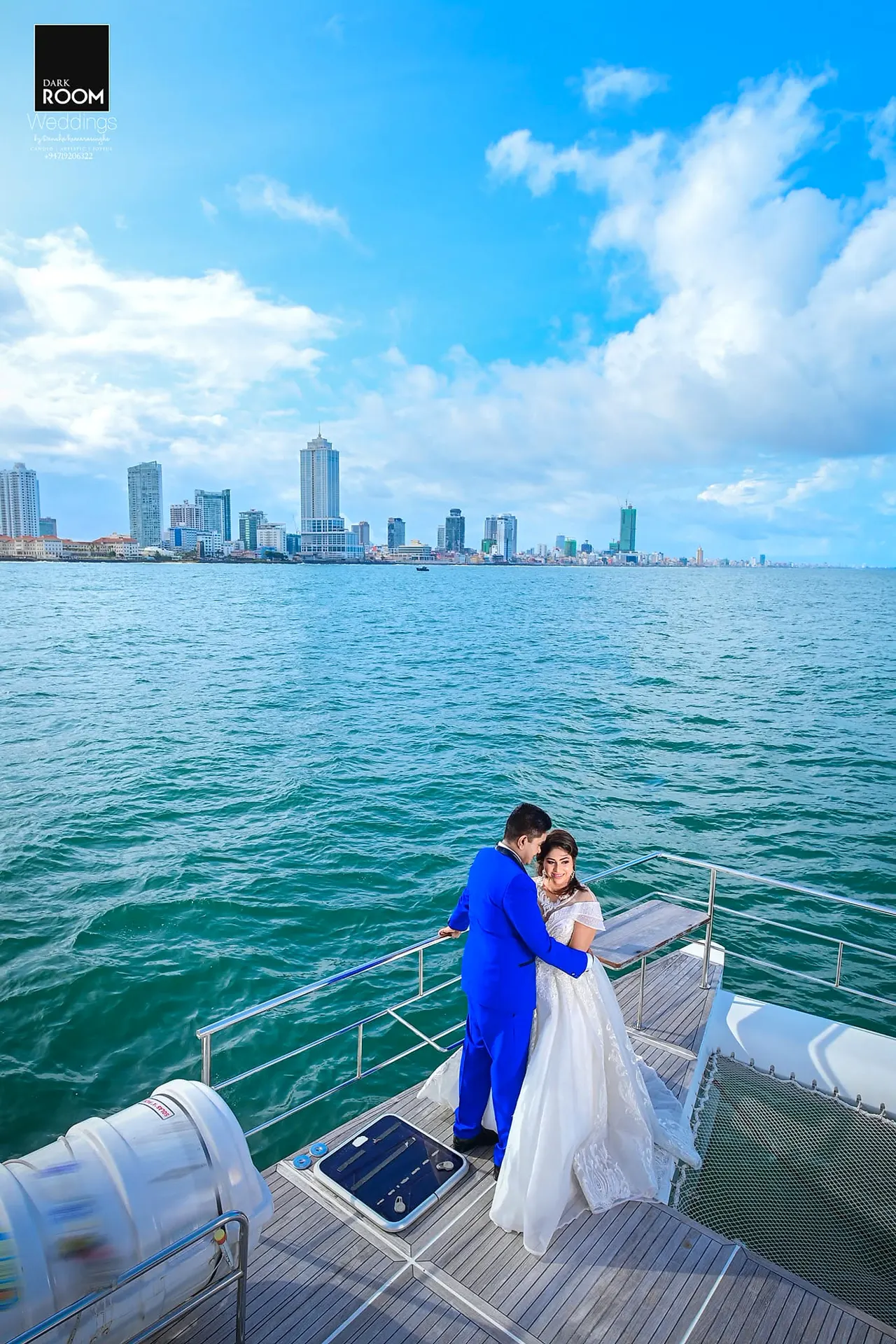 Yacht Skyline Portrait at Colombo Harbour, Sri Lanka