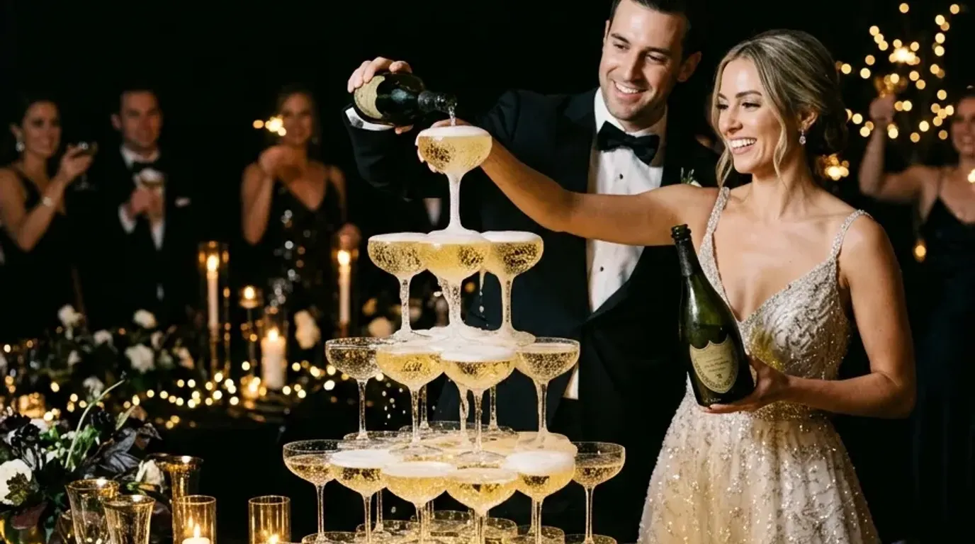 Crystal Champagne Tower Cascade