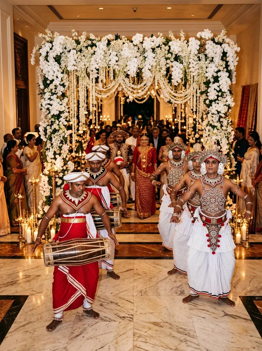 Traditional Magul Bera & Cultural Procession